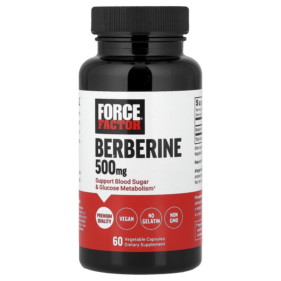 Berberine , 500 mg , 60 Vegetable Capsules