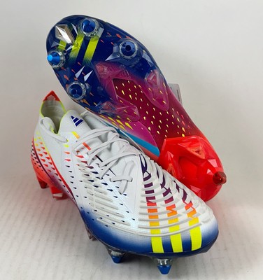 Size 5 Adidas Mens Rare Predator Edge.1 L SG GW1014 White Soccer Cleats Shoes