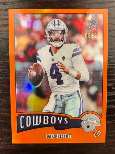 2025 Topps Chrome Dak Prescott Orange Refractor (RAW)