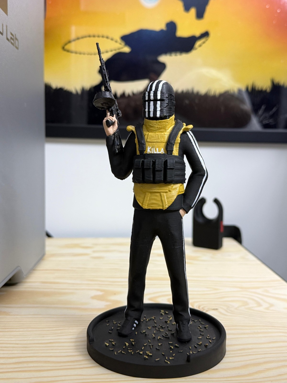 Statue Killa Escape From Tarkov pour décoration de studio de streaming