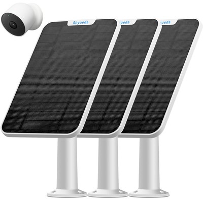 4W Solar Panel Charging Compatible with Google Nest Camera Outdoor & Indoor