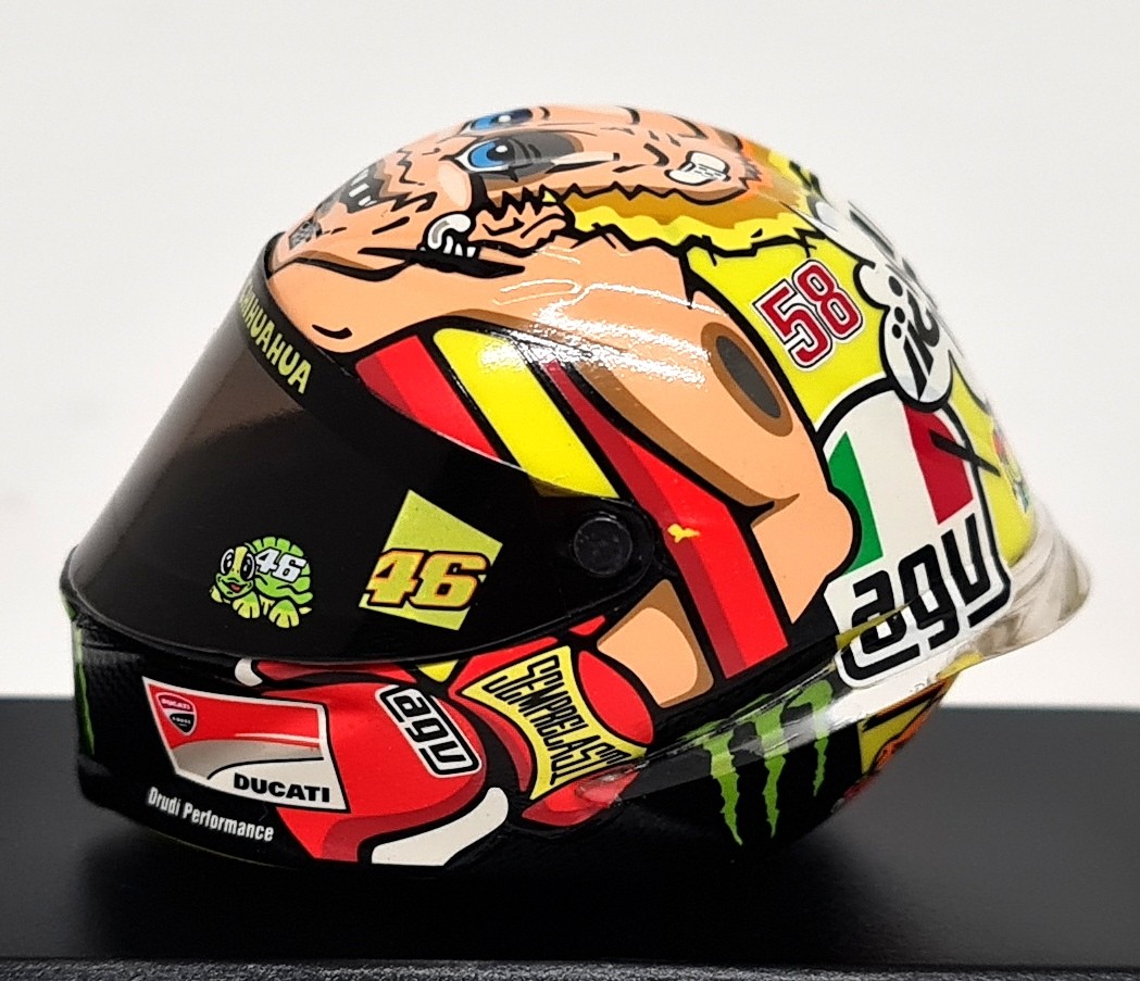 agv k3 5-continents helmet AGV K-3 Valentino Rossi 5 CONTINENTS - Replica Helmet - Original Bag