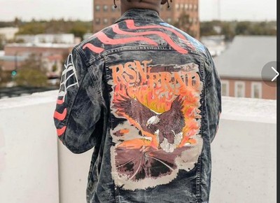 Reason Graphic Jean Jacket size