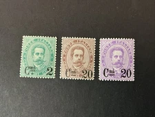 ITALIA REGNO 1890-91 UMBERTO I SOVRASTAMPATI MNH CERTIFICATO VACCARI - LUSSO