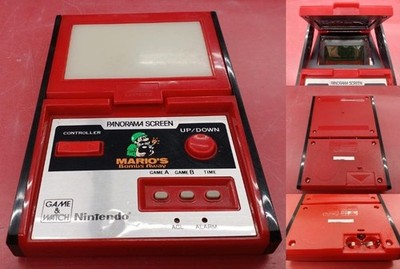 Nintendo Game Watch TB-94 Mario's Bombs Away Panorama screen Retro 1983 Japan