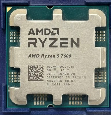 AMD Ryzen 5 7600 R5 7600 AM5 CPU Processor 6-Core 12T 3.8 GHz 65W 32MB Desktop