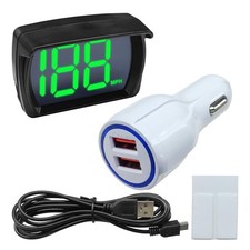 Car HUD GPS Digital Speedometer, MPH Speed Meter with LED Large Font Head Up ...