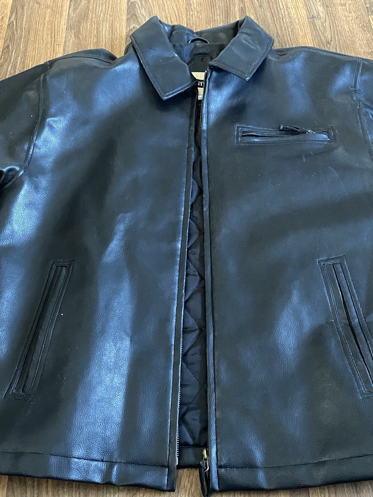 Priority Male Leather Jacket Size Large - image 3