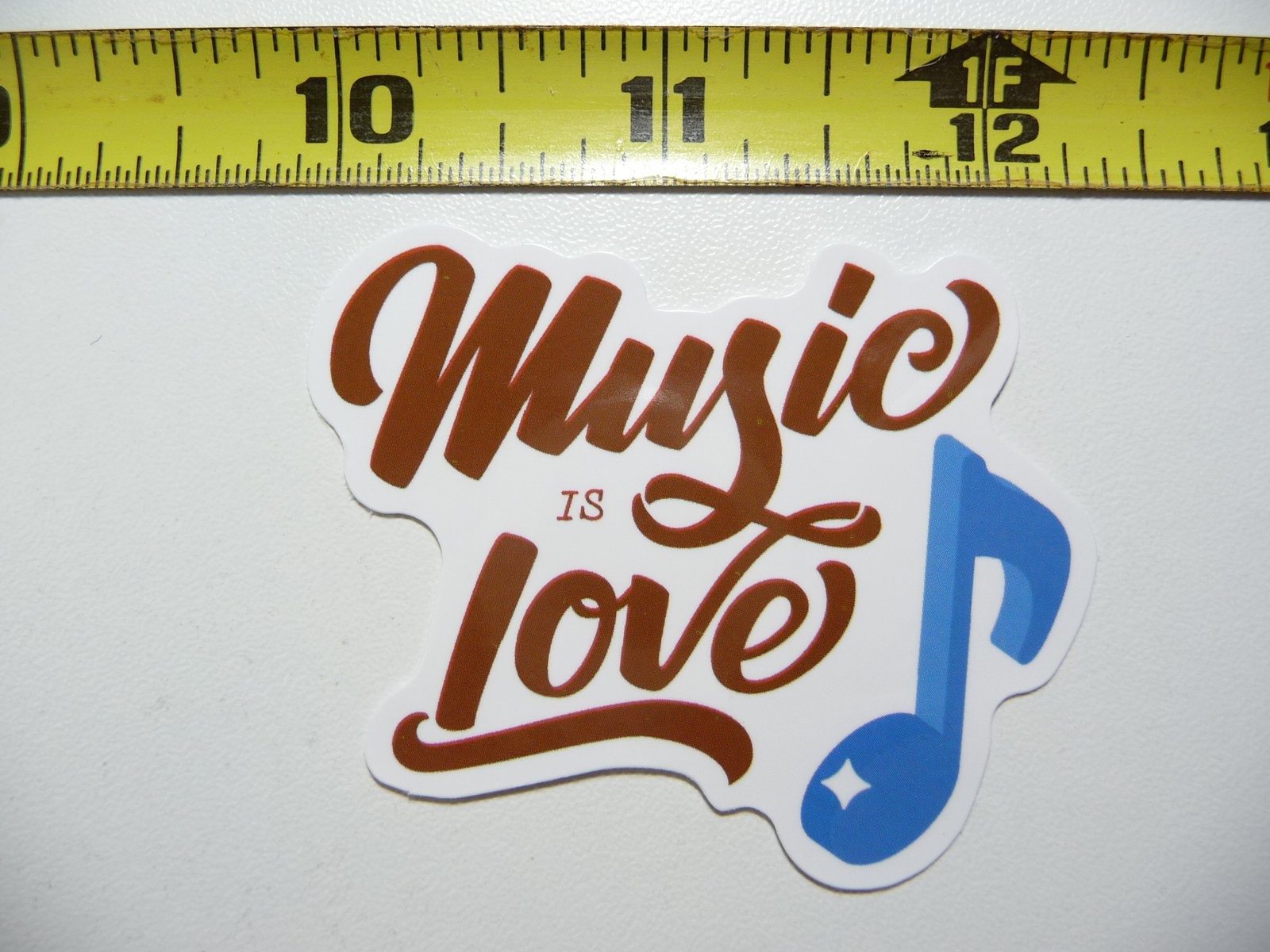Music Love Note Sticker Decal for Fans Concerts Scrapbooking Fun