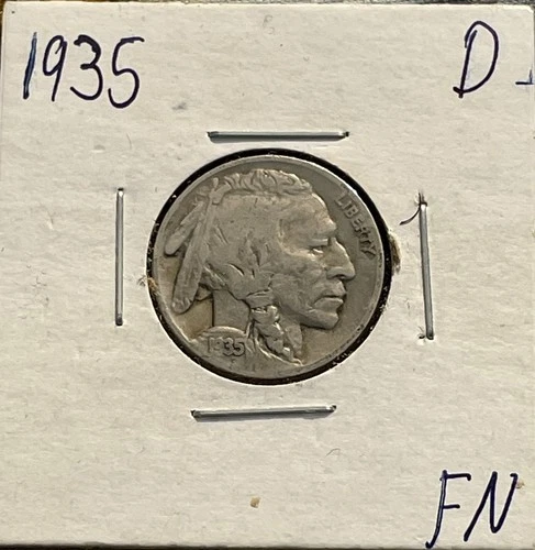 1935-D Buffalo Nickel Fine