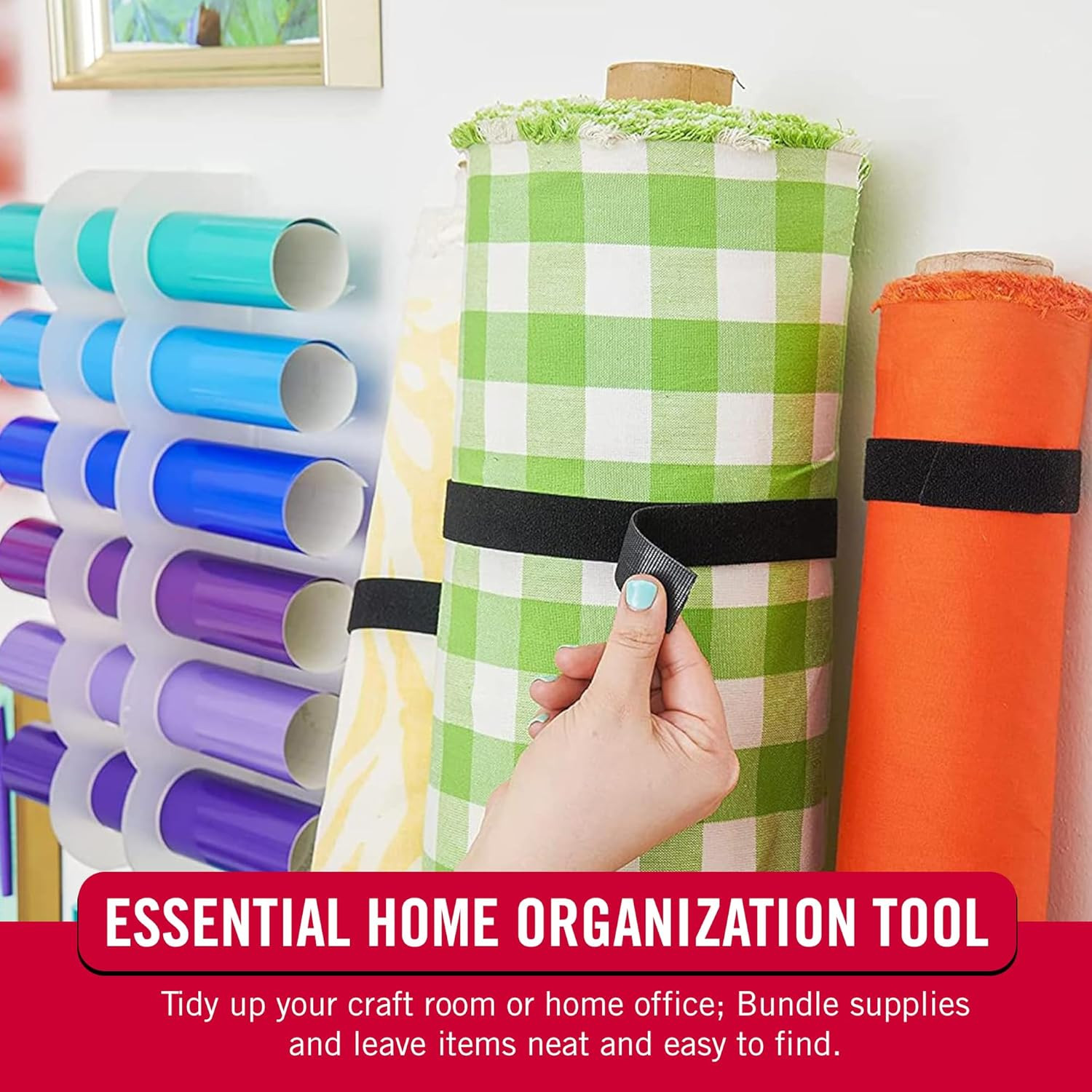 Cut to Length Straps Heavy Duty | 45 Ft X 3/4 in | ONE-WRAP Self-Gripping Double