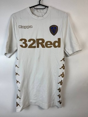 LEEDS UNITED 2017/2018 HOME FOOTBALL SHIRT KIT FUSSBALLTRIKOT KAPPA GRÖSSE L