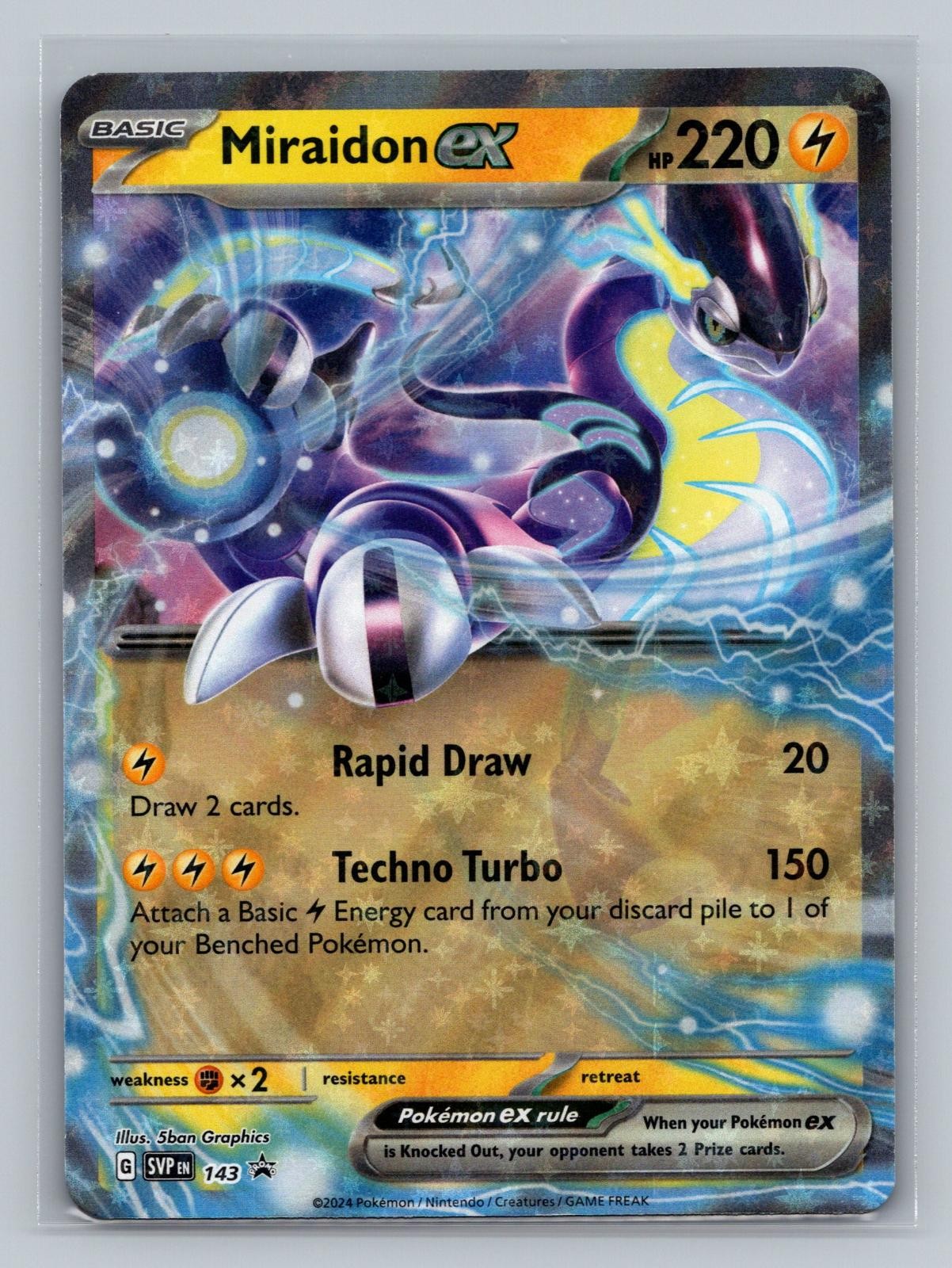 Miraidon ex 143 Holo Promo Scarlet & Violet Promo Pokemon NM