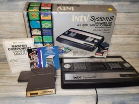 INTV System III [Intellivision] Model 3054 w/ Box 40+ Games Overlays & Manuals