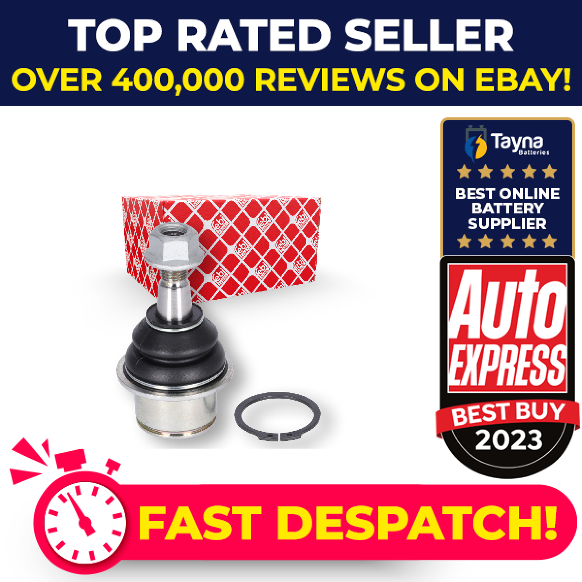 Ball Joint fits CHRYSLER 300C 6.1 Lower 05 to 12 ESF Suspension K68159271AA Febi