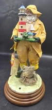 Kurt S Adler Fabriche Figure Sea Captain Musical Sailor Lighthouse 12in 