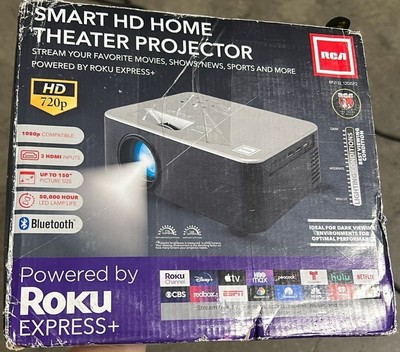 BRAND NEW! RCA Smart HD Home Theater Projector,  Roku Express+, RPJ133