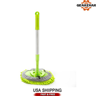 #ad Adjustable Telescopic Car Wash Brush Kit Mop Long Handle Vehicle Cleaning A $13.49