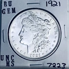 1921 BU GEM MORGAN SILVER DOLLAR UNC MS+++ U.S. MINT RARE COIN 7223