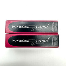 MAC MACximal Sleek Satin Lipstick Amorous #801 0.12oz 2 Pack