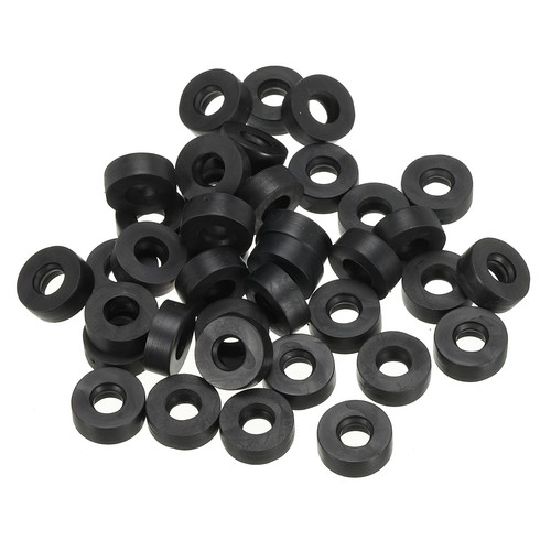 M6 Gummi-Unterlegscheibe,100 Stück,6mm ID,12mm AD,Dichtungsring,schwarz - Bild 1 von 6