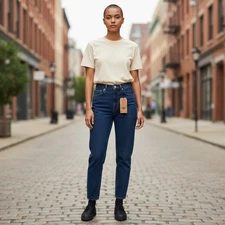 NWT Levi’s Premium Wedgie Icon Jeans High Rise Tapered Leg Denim Aritzia Sz 28