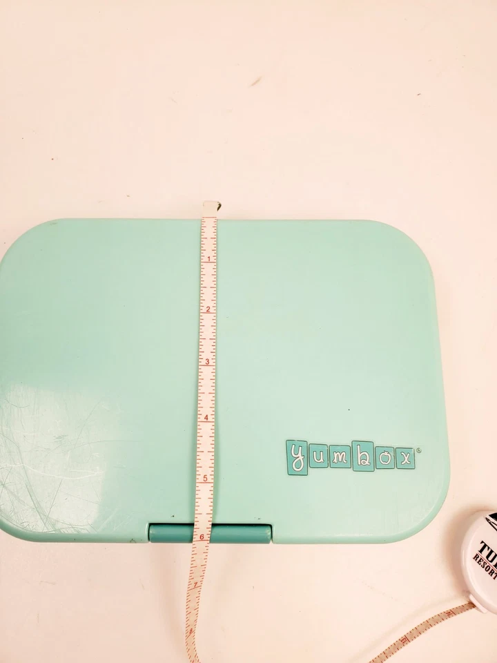 Fiambrera YUMBOX de plástico azul dividido estilo Bento a prueba de fugas Foto 2 de 3