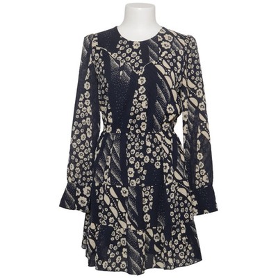 Ba&sh, Kleid, Größe: S/M, Blau/Beige, Blumen, Damen #GEH