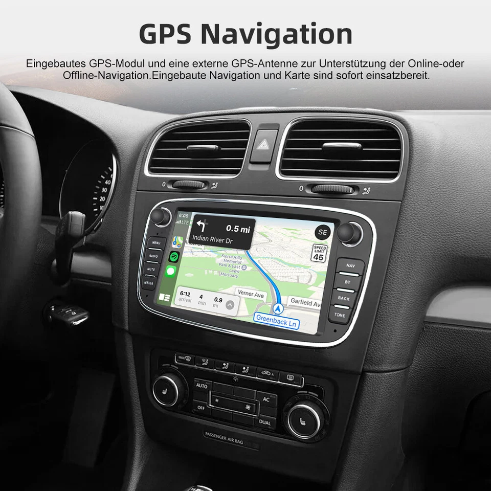 Android 12 Autoradio GPS Navi RDS WiFi +Kamera Für Ford Galaxy Focus MK2 S C Max - Bild 3 von 4