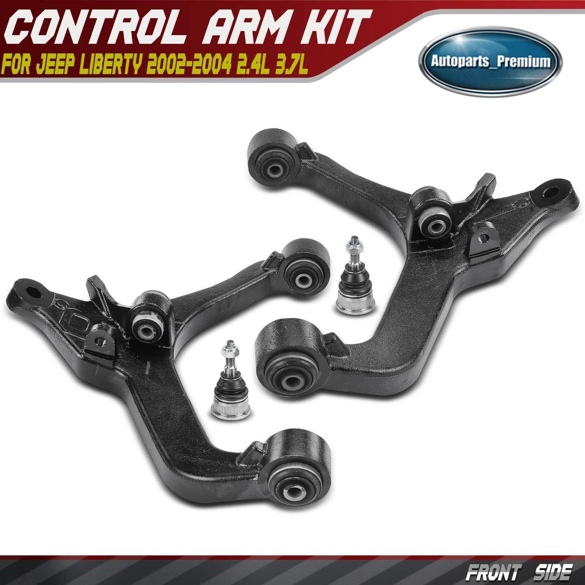 4pcs Front Lower Control Arm & Ball Joint for Jeep Liberty