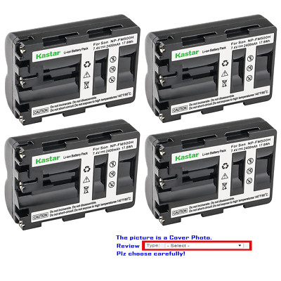 Kastar Replacement Battery for Sony NP-FM500H & Sony Alpha A77II A77V ILCA-77M2