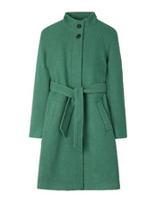 Boden Cartwright Coat Sage Green Belted Wool Blend - Size 16 Regular New
