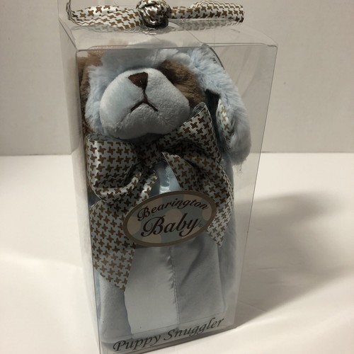 Bearington Baby Collection Blue Puppy Dog Lovey Security Blanket Plush NIP - Picture 3 of 6