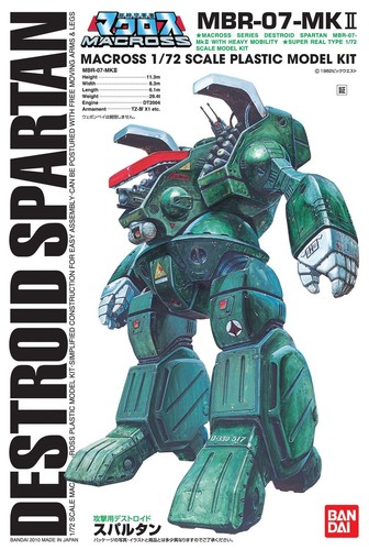 Bandai Macross 172 Scale Destroid Spartan MBR-07-MKII Plastic Model Kit