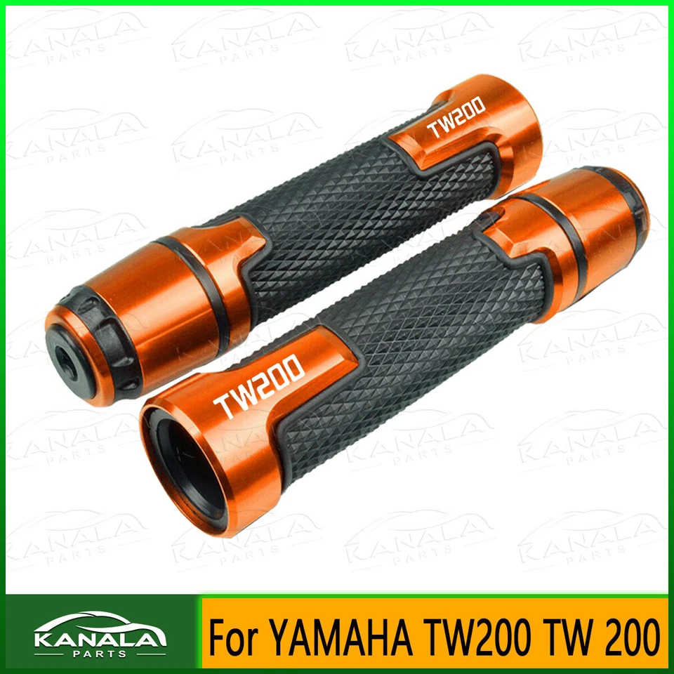 For YAMAHA TW200 TW 200 7/8" CNC Motorcycle Accessories Handlebar Hand Grips - Image 2 of 4