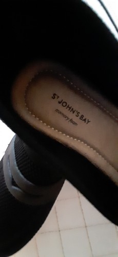 NWT, Saint John's Bay, black platform penney loafer slip on, sz 9.5M - Picture 3 of 6