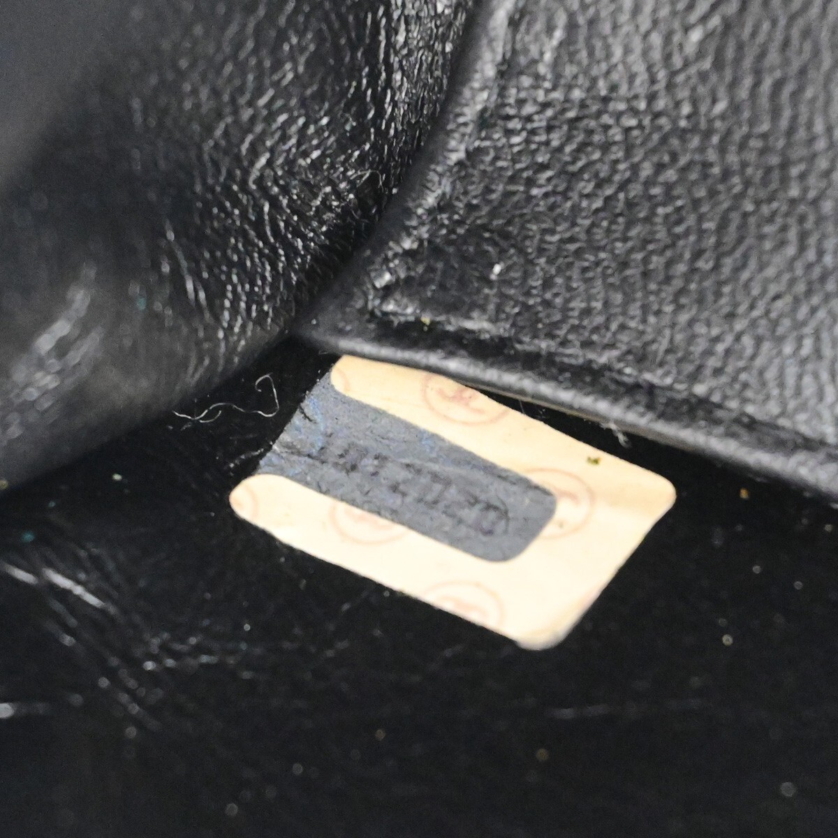 CHANEL CC Logo Velvet Chain Shoulder Bag Suede Leather Black