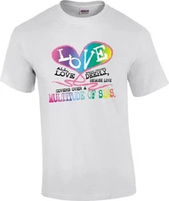 Christian Love Each Other Love Covers A Multitude of Sins Religious T-Shirt