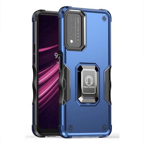 For T-Mobile Revvl V Plus Metal Ring Kickstand Case Dual Layer Shockproof Cover - Picture 20 of 44