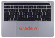 Grade A MacBook Pro 13" A1706 GRAY Top Case Battery Keyboard Palmrest TouchBar