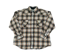 Jesse James West Coast Choppers Workwear Shirt XL Pearl Snap Motorcycle Western