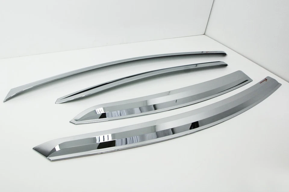Chrome Door Visor Rain Vent Window Guard Silver A473 for Hyundai SONATA 2010~13 - Image 3 of 4