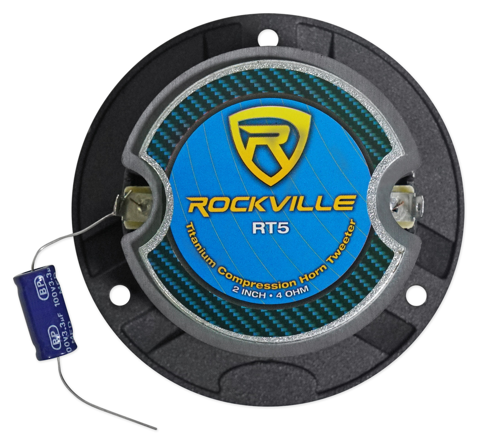 6 Алюминиевые твитеры Rockville RT5 28 CarPro с титановой диафрагмой Kapton VC