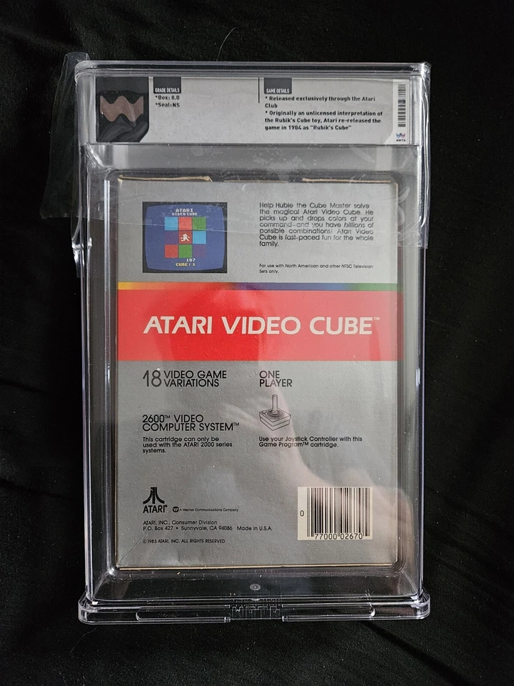 Video Cube,Atari 2600,Rubik’s Wata 8.0 1st Print Sealed Rare Mail Order Club Vga - Image 2 of 4