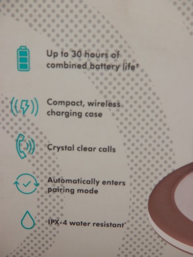 IFROGZ AIRTIME LUXE 2 BLUETOOTH WIRELESS EARBUDS WITH WIRELESS CHARGING CASE - Picture 9 of 10