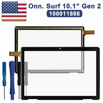 Toolkit+Touch Screen Digitizer Glass For Onn. Surf 10.1'' Gen 2 100011886 Tablet