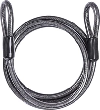 Security Steel Cable with Loops - 3/8 Inch (10 Mm) Thick (6' or 15') Heavy Duty