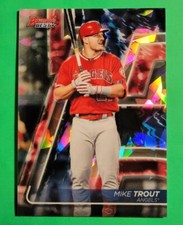 2020 Mike Trout Atomic Cracked Ice Refractor Bowman's Best Base # 2  Angels