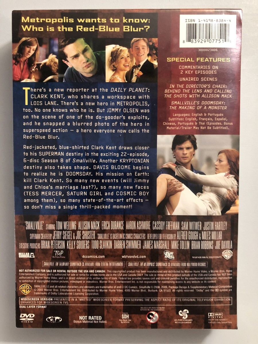 (未使用･未開封品)Smallville: Complete Eighth Season (6pc) (Ws) s-l400.jpg