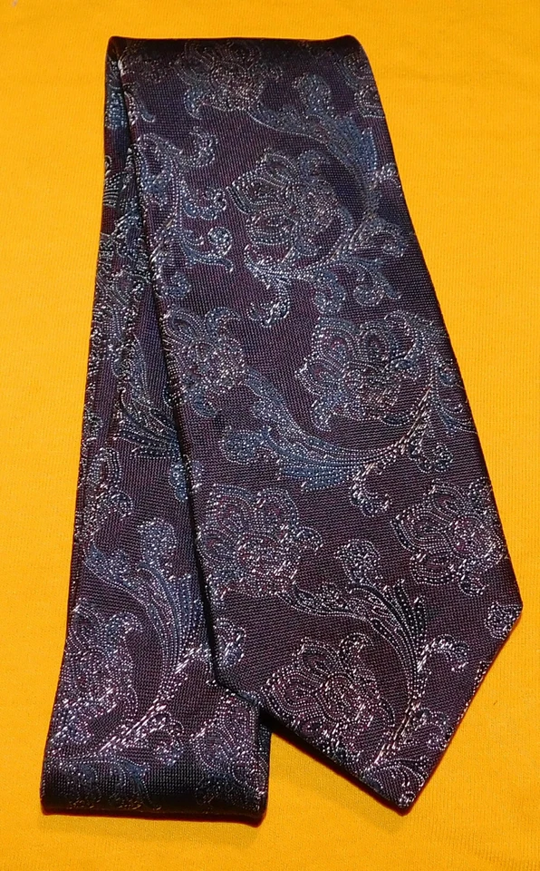 MEN'S JOHN VARVATOS MADE IN U.S.A. BROWN/WHITE FLORAL TIE - TIES - DESIGNER TIES - Image 2 of 4